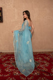 Aasmani- Blue Kota Silk Saree