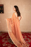 Amulya- Rose Gold Tissue Saree