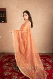 Amulya- Rose Gold Tissue Saree