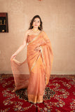 Amulya- Rose Gold Tissue Saree