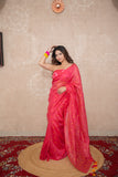 Anandita- Pink Tikli Work Saree