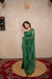 Archita- Green Tikli Work Saree