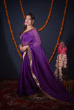 Uttara- Purple Kota Silk Saree