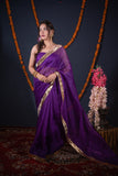 Uttara- Purple Kota Silk Saree