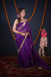 Uttara- Purple Kota Silk Saree