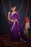 Uttara- Purple Kota Silk Saree