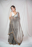 Rustic Charm- Kota Doria Saree