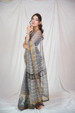 Regal Blue - Blue Kota Doria Saree