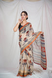 Floral Whisper - Kota Doria Saree