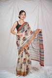 Floral Whisper - Kota Doria Saree