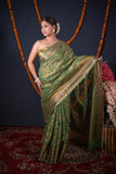 Snigdha- Floral Woven Kota Doria Saree