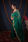 Trina- Green Kota Silk Saree