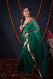 Trina- Green Kota Silk Saree