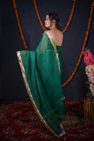 Trina- Green Kota Silk Saree