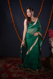 Trina- Green Kota Silk Saree