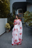 Love- Handpainted Kota Doria Saree