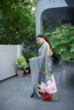 Sleeping Beauty- Handpainted Kota Doria Saree