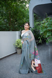 Sleeping Beauty- Handpainted Kota Doria Saree