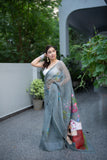 Sleeping Beauty- Handpainted Kota Doria Saree