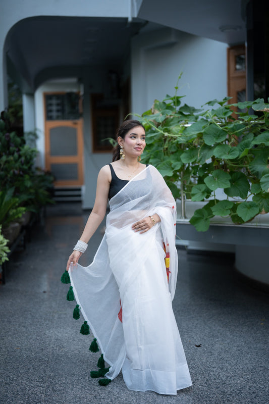 Lil Sipper- Handpainted Kota Doria Saree