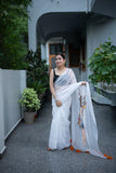 Sky Swinger- Handpainted Kota Doria Saree