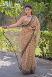 Vanaja - Elephant Print Kota Doria Saree