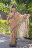 Vanaja - Elephant Print Kota Doria Saree