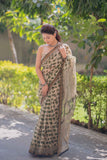 Gajrekha - Cream Kota Doria Saree