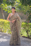 Gajrekha - Cream Kota Doria Saree