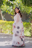 Raina- White Kota Doria Saree