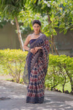 Rajvalli- White Kota Doria Saree