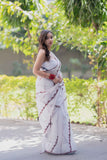 Vidyuta - White Kota Doria Saree