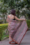 Karunmayi- Red Maheshwari Silk Saree