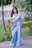 Geeta - Applique Kota Doria Saree