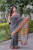 Tamira-Black Maheshwari Silk Saree