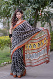 Tamira-Black Maheshwari Silk Saree