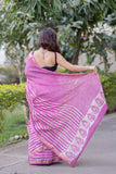 Pushpika - Striped Maheshwari Silk Saree