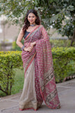 Suhavini - Cream Kota Doria Saree