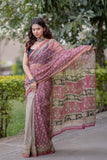 Suhavini - Cream Kota Doria Saree