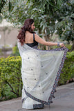 Manisha - Offwhite Kota Doria Saree