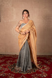 Yamunika- Grey Linen Saree