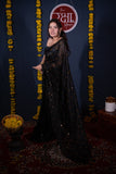 Shrivalli- Black Tikli Work Saree