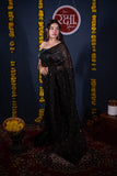 Shrivalli- Black Tikli Work Saree