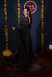Shrivalli- Black Tikli Work Saree