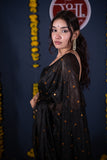 Shrivalli- Black Tikli Work Saree