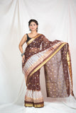 Golden Horizon- Kota Doria Shibori Saree