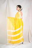 Bindu Re Bindu - Yellow Kota Doria saree