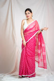 Bindu Re Bindu - Pink Kota Doria saree