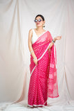 Bindu Re Bindu - Pink Kota Doria saree
