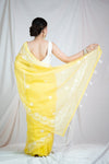 Sunny Whisper- Yellow Kota Doria Saree